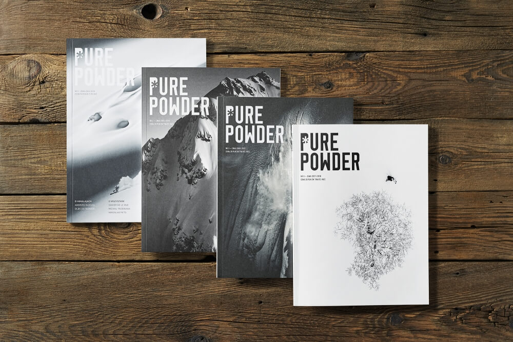 sesja dla magazynu narciarskiego Pure Powder